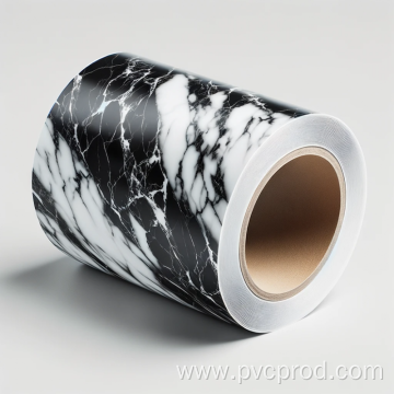 Heat insulation customized marble grain PVC decorative film